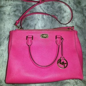 Hot pink Michael Kors crossbody bag